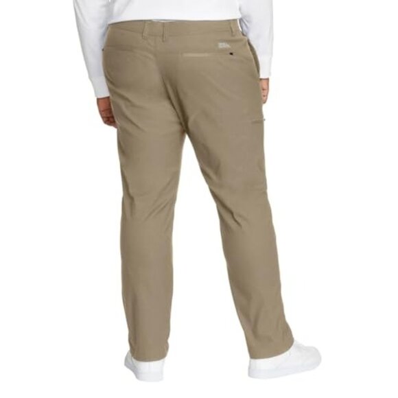 Eddie Bauer Men’s Fleece Lined Pants Water Resistant, Stretch, Zipper Pockets - Picture 4 of 9